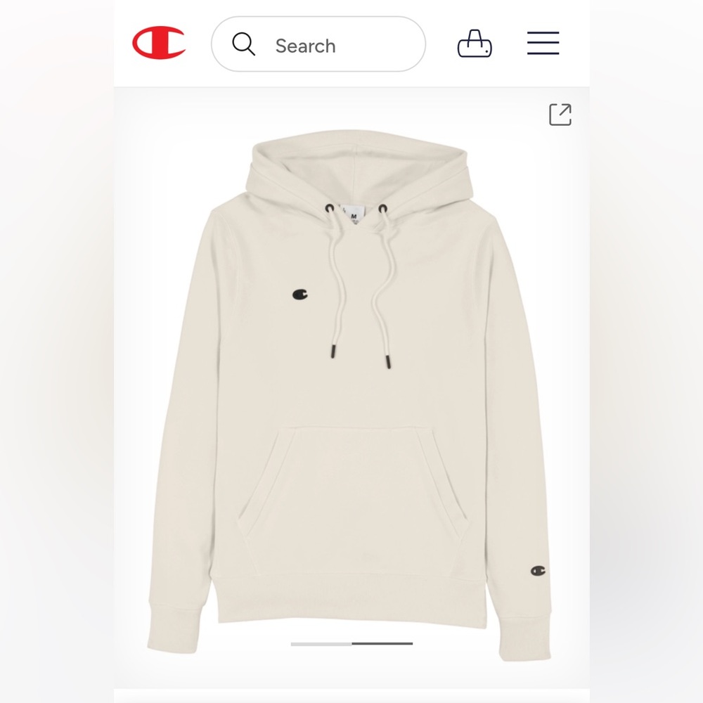 XS Champion white hoodie | Reverse Weave Hoodie, C Logo